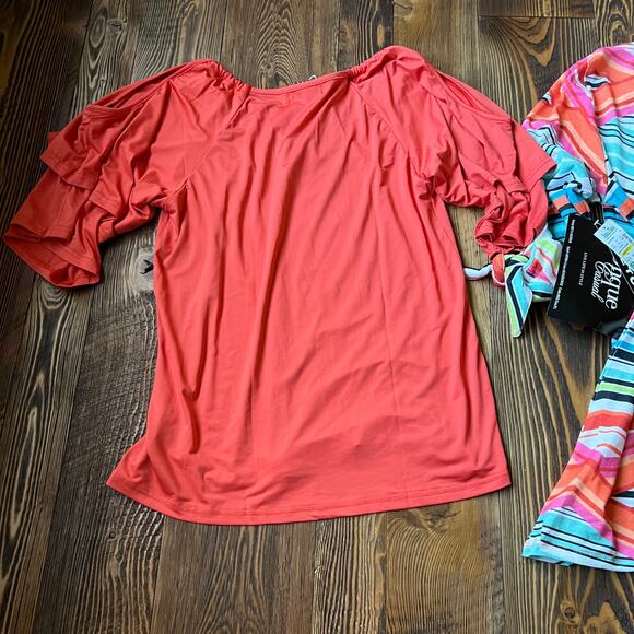 Women's Size Large Spring Summer Blouse Bundle NEW WITH TAGS - Picture 10 of 11